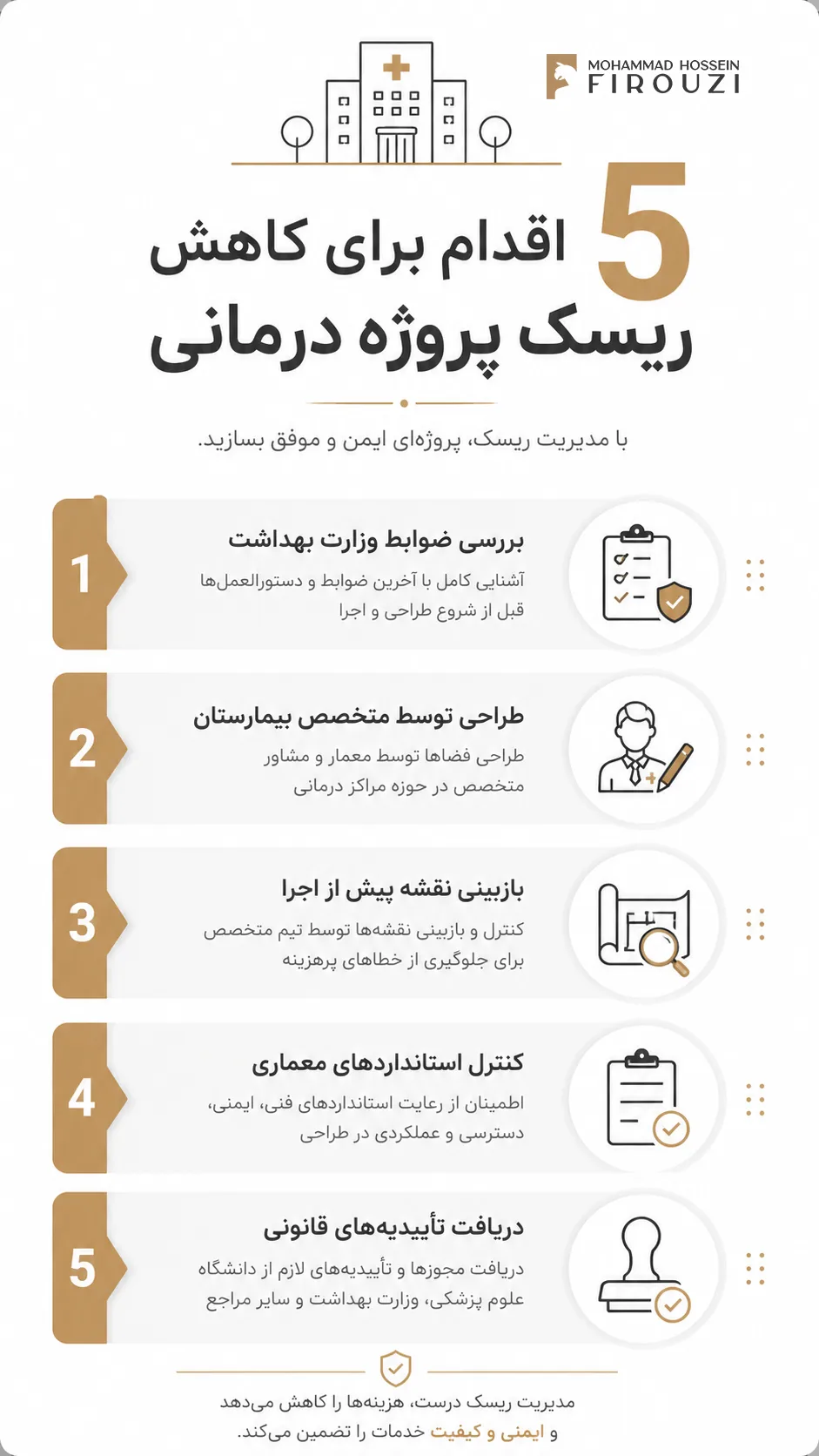 کاهش ریسک ساخت مراکز درمانی